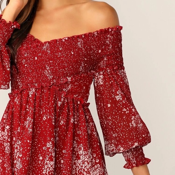 Cute Red Boho Dress :) - Picture 6 of 6